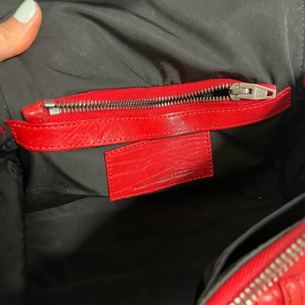 Alexander Wang Red Rockie Crossbody Satchel Bag - Picture 10 of 16